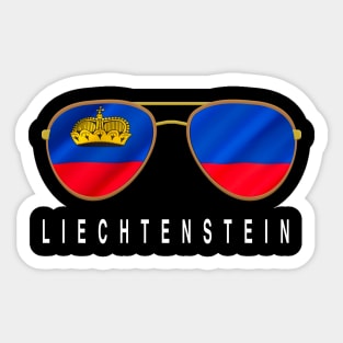 Liechtenstein Sunglasses, Liechtenstein Flag, Liechtenstein gift ,  Liechtensteiner , Sticker